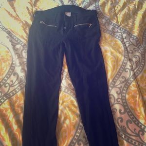 True religion stretch black pants